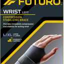 FUTURO Compression Stabilizing Wrist Brace, Left Hand, L/XL