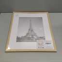 upsimples 16x20 Picture Frame, Display Pictures 11x14 with Mat or 16 x 20 Without, Wall Hanging Poster Frame, Natural, 1 Pack