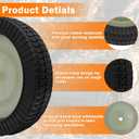 Showingo 44985 Lawn Sweeper Wheel Tire Complete Assembly Set Compatible with Lawn Sweepers & Tractors 2PCS