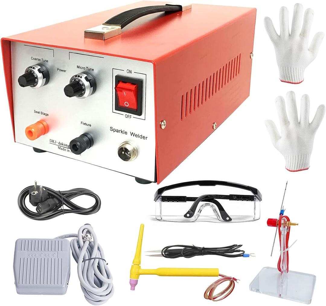 30A Professional Jewelry Spot Welder Machine, Permanent Jewelry Welder Kit