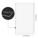 BUYGOO 4Pack Clear Acrylic Sheet 6 x 12 x 1/8" Clear Plexiglass Sheet Clears Plastic Square Sheet, DIY Materials for Househld Decoration, Advertisement Signs, Display, Picture Frame, Painting