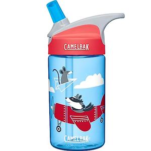 CamelBak Eddy Kids Big Bite Valve Straw Water Bottle Airplane Bandits, 12 oz 3 Pcs