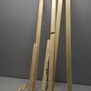 Srliya 59.1in Wooden Easel, Stable Durable Art Easel for Painting Drawing Exhibition, Ideal for Artists and Students, Suitable for Yellow Pine, 150cm