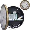 Hidden Safe, Clock Safe, Wall Clock Diversion, Hidden Compartment Containers Box, Secret Safes Hidden Plain Sight, Hidden Secret Hidden Clock for Valuables (2.56"D x 9.85"W x 9.85"H)