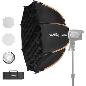 SmallRig LA-O65 Octagonal Softbox, 65cm/25.6in Quick Release Softbox with Carrying Bag, for Bowens Mount COB Lights for SmallRig for Neewer for Aputure for Godox