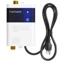 3000W Tankless Water Heater 110V, Electric Instant Hot Water Heater Under Sink, Vertical Mount Only with 304 Stainless Steel & Brass Fittings (White