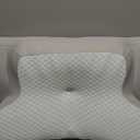 Cervical Pillow for Neck Pain Relief - Ergonomic Pillow for Sleeping Side Sleeper Pillow for Adults, Contour Neck Pillow Cooling Memory Foam Pillows, Orthopedic Bed Pillow for Back Stomach Sleepers (Blue + Grey)