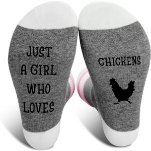 Funny Socks For Girls (Gray)