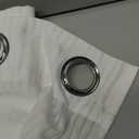 Dreaming Casa Solid Sheer Curtains Draperies White Rod Pocket 2 Panels 100" W x 84" L