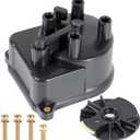 30102P54006 Ignition Distributor Cap and Rotor Kit Set with 30103P08003 Compatible with Honda Accord 1998-2002 CR-V 1997-2001 Civic 1992-2000 Civic del Sol 1994-1997 Acu-ra Integra 1992-2001