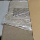 FH Group Car Floor Mat 4 Piece Set Driver's Seat with Heel Pad Deluxe Front 66 x 43 cm Rear 32 x 43 cm Beige