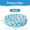 Foldable Round Dog Swimming Pool Cover, for 32 " Collapsible Outdoor Tub, PVC Coating Waterproof and UV Protection, Leakproof Washable Kiddie Pet Small Paddling Bath Accessories