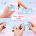 Coconut Oil Squishy Stress Ball, No Rebound Sensory Fidget Toys-Blue, 2.36 inches