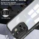 2 x Foluu Clear Case for OnePlus 13T, Hard PC Back & Soft TPU Bumper [Not Yellowing] Shockproof Protective Phone Case Slim Fit Thin Cover for OnePlus 13T 2025 (Black+Clear)