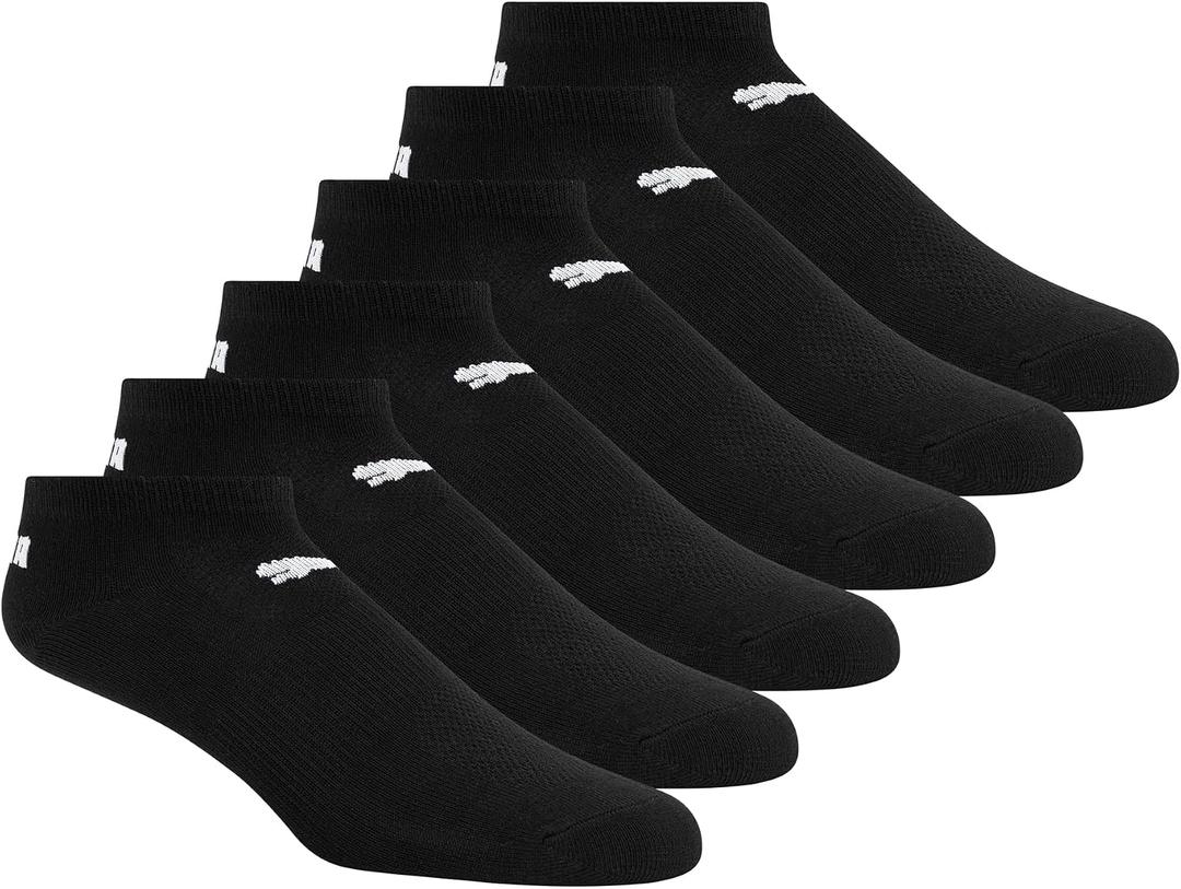 PUMA Women's 6 Pack Runner Socks (Black)