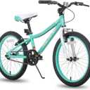 HILAND 20 Inch Kids' Bicycles Mountain Bike for Boys, Girls 5+ Years Old, Single Speed Kids Bicycles with Dual Handbrakes, Child Bike | Kids Bicycles, Dual Handbrakes, Kickstand