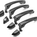 Black Exterior Door Handles Set of 4 for Hyundai Elantra Sedan 2017 2018 2019 2020, Front and Rear Drive & Passenger Side, Replaces# 82651-F0010 82661F0010