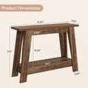 Tribesigns 41.3" Farmhouse Console Table, 2-Tier Wooden Entryway Table with Storage, Rustic Narrow Behind Couch for Living Room, Hallway, Foyer,Brown, 41.3" W x 11.8" D x 31.3" H