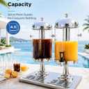 4.5 Gallon Drink Dispensers for parties with Thick Stainless Steel Base