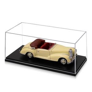1:18 No Assembly Diecast Display Case with Plastic Base - Acrylic Model Car Display Boxes - Dustproof Showcase for Collectibles Memorabilia (1, 1:18)