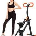 Stair Stepper for Home, Folding Vertical Climber Workout Machine for Full-Body Exercise Stair Stepper with Stable Frame Adjustable Handlebar & Pedals