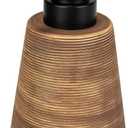 Soap Dispenser Bathroom, Ceramic Bathroom Countertop Hand Soap Dispenser for Kitchen Sink Refillable Lotion Liquid Foaming Soap Dispenser Bottle with Pump (One Size,#002Brown)