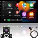 10inch 2+32GB IPS Full Touch Screen Android Car Radio Audio Video Stereo Player for Double Din Raido Model with CarPlay Android Auto WiFi BT MirrorLink Split Screen PIP GPS Navigation (10inch 2GB RAM+32GB ROM)