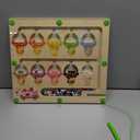 Magnetic Color and Number Maze, Montessori Toys for 2 3 4 Year Old, Wooden Color Matching Puzzle Board, Preschool Learning Activities Educational Toys for Ages 2-4 for Girls Boys Birthday Gifts