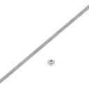 uxcell Fully All Threaded Rod, 6 Pcs 304 Stainless Steel Long Threaded Screw 12" Length Right Hand Threads for Furniture Mounting Assembly Fastening