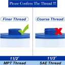Cryspool 05015 Spa Filter Compatible with 5CH-35, PMAX50P4, PAS35P, Maax 104309, FC-0300, 35 Sq. Ft hot tub Filter Cartridge, 1 1/2" MPT, 2 Pack
