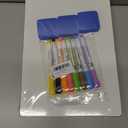 Set of 12 Small White Board Dry Erase Boards Classroom Pack 9" x12 Double Sided Personal Whiteboards for Teachers Lapboards Mini Whiteboard Erasers Incl and Colors Pens