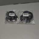 2 x Elecan Cat 6 Flat Ethernet Cable 1 Ft/10 Pack, High Speed Slim Short Patch Cables Internet Cables, 30 AWG Pure Copper 10Gbps 500MHz,Thin Flexible for POE Cat6 Cat 5e Cat 5 Network Cable Cord-Black