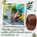 Nuanchu 492 ft 1/4" Drip Irrigation Tubing Irrigation Hose Garden Watering Tube Line with 6 Inch Emitter Spacing Blank Distribution Tubing Drip Line Watering for Garden Irrigation System Flower, Brown