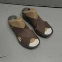 BZees womens DesireSlide Sandal, 6.5, Morel Stretch Fabric