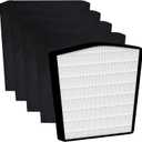 LP-HF550P Filter LP550TH LP550THP LP560 Air Purifier with 1 Pack Ture HEPA and 4 Packs LP-PF1500 Pre-Filter - Used for Multi-Room Whole House to Capture Dust