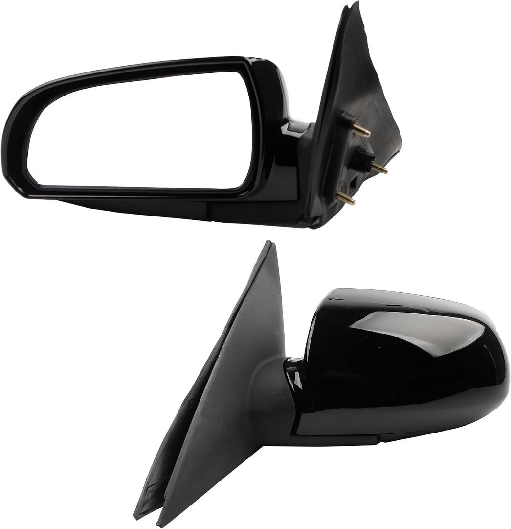 Dasbecan Left Driver Side Door Mirror Compatible with Hyundai Sonata 2006-2010 Power Glass Heated Manual Folding Replaces HY1320149 87610-0A000 87610-3K010-EB Black 5PINS