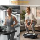 TISSCARE Vibration Plate Exercise Machine Mini Vibrating Plates for Sedentary Users, Helpful for Lymphatic Drainage and Weight Loss, 400Lbs Capacity Full Body Power Shake Workout Platform for Home