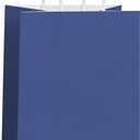 REMTAP Gift Paper Bags 5.93.28.2 50Pcs Kraft Bags with Handles Bulk Gift Bags for Wedding Party Craft Retail Packaging, Shopping, Party Favor, Retail Bag (Blue-S-50pcs, 5.93.28.2)