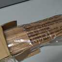 LazBlinds No Drill Bamboo Roman Shades, 28" W x 64" H, Malay Oak