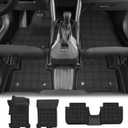 7PCS Floor Mats and Carpet Mats Compatible with Honda Accord 2013-2017 - AOMSAZTO All Weather Protection Durable Stylish Floor Liners 1st & 2nd Row Only for 9th Gen Accord (TPE Mats + Carpet Mats)
