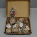 winemana 5 Pcs Mini Christmas Tree Table Decorations, 8" Small Artificial Trees with Red Berries Pine Cone Greenery Tabletop Centerpiece for Home Office Room Holiday Decorations