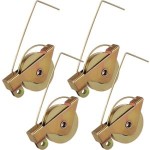 Gatuida 4pcs Sliding Screen Door Rollers, Iron Ball Bearing Tension Wheels for Smooth Glide Home Window Screen Replacement Accessories