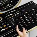 SPAKOWN Jewelry Drawer Organizer Inserts Set of 9, Jewelry Trays for Drawers Velvet Jewelry Organizer Tray Drawer Jewelry Organizers and Storage for Earring Ring Necklace Watch Bracelet (Black)