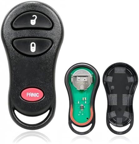 Boxonly Replacement Keyless Entry Remote Car Key Fob GQ43VT9T 315MHz 3 Button for 1999 2000 2001 Cherokee,1999 2000 2001 2002 2003 2004 Jeep Grand Cherokee