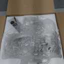 LaLuLa White and Gold Chandelier French Country Chandelier Lighting Mini Acrylic Crystal Chandelier 4 Light Modern Chandelier Lighting for Bedroom