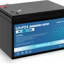 12V 10Ah Lithium LiFePO4 Rechargeable Battery for SLA,ADT,Rechargeable Replaces 12 Volt 10AH for Fish Finder, Power Wheels, Lighting,Solar Systems