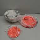 E-far Stainless Steel Mixing Bowls with Lids Set, 5-Piece Nesting Salad Bowls with 3 Grater Attachments and Non-Slip Bottoms, Size 4.6, 2.6, 2, 1.5, 1QT for Kitchen (Red)