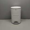 Diaper Dekor Mini Hands-Free Diaper Pail | Easiest to Use | Just Step  Drop  Done | Doesnt Absorb Odors | Most Economical Refill System | 70% Recycled Materials | EKO White
