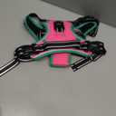 PHOEPET 2019 Upgraded No Pull Dog Harness, Reflective Adjustable Vest, with a Training Handle + 2 Metal Leash Hooks+ 3 Snap Buckles +4 Slide Buckles(L, Pink)