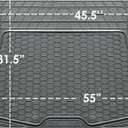 FH Group Automotive Floor Mats - Heavy-Duty Rubber, All Weather Protection Universal Fit Full Set Floor Mats and Cargo Mat, Climaproof, Semi Custom Trimmable for Most Cars, Sedan, SUV, Truck, Gray